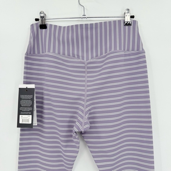 Glyder Sultry 7/8 Legging in Amethyst/Oatmilk Stripe Size XL - Picture 11 of 12